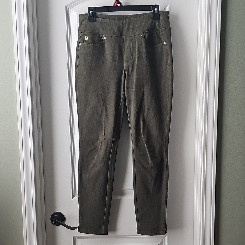 Belle By Kim Gravel Loden Green Flexibelle Jeggings